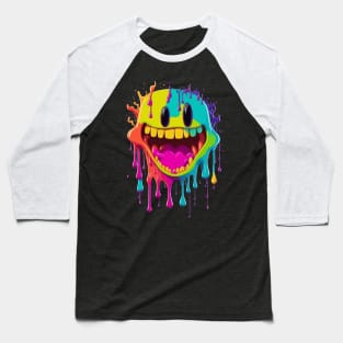 happy dripping face Baseball T-Shirt